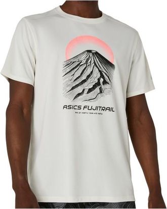 Asics Fujitrail Logo S/S Top Laufshirt f&uuml;r Herren | grau