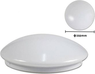 Trade Shop Trade Shop Traesio - Trade Shop - Plafoniera Bianca Da Soffitto 24 Watt 48 Led Large Luce 3000k 4000k 6500k C-0