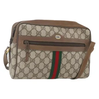 Gucci Pre-owned Cross Body Bags, female, Beige, Size: ONE SIZE Pre-owned Plastic Cross Body Bag