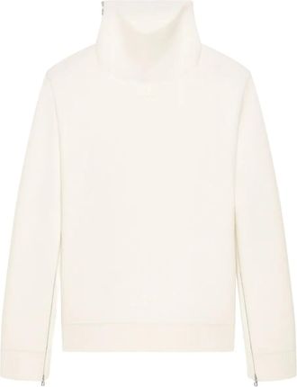 Courr&egrave;ges Maglione a collo alto - Bianco