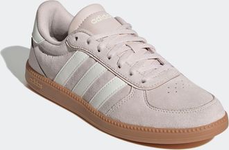 adidas Sneaker ADIDAS SPORTSWEAR BREAKNET SLEEK, Damen, Gr. 40,5, weiss (putty mauve, core wei&szlig;, gum10), Leder, Synthetik, Schuhe Sneaker
