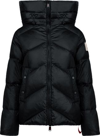 Afterlabel Black Chevron Quilted Polyamide Down Jacket