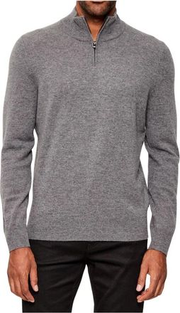 HUGO BOSS Coltruien - Heren - Cashmere truien - Grijs - 2XL - Truien & Vesten