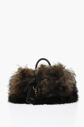 Dolce & Gabbana Borsa a Tracolla MY SICILY in Pelliccia Dolce & Gabbana