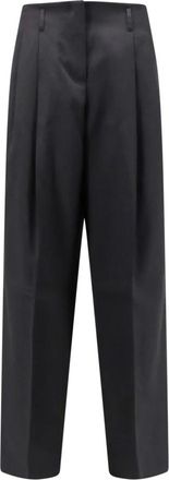 Golden Goose Wollen gabardine broek - Dames - Broeken - Zwart - Maat: M Wol