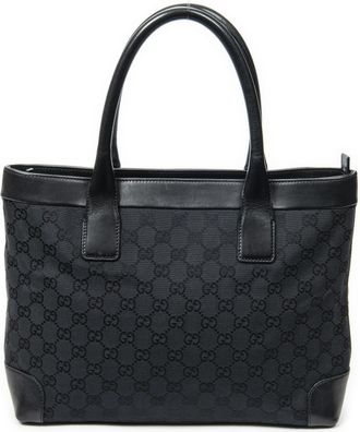 Gucci Pre-owned Womens Zip Shopping Tote Shoulder bag - Black - One Size