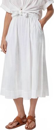 Lilla P Voile Circle Skirt In White