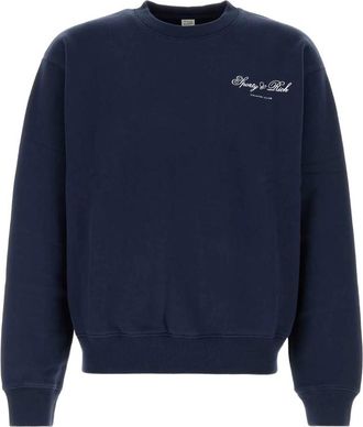 Sporty & Rich Emmett Club Script Logo-print Sweatshirt