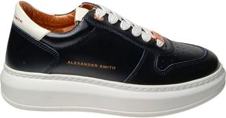 Alexander Smith Sneakers, female, Black, Size: 7 US Pelle Sneaker