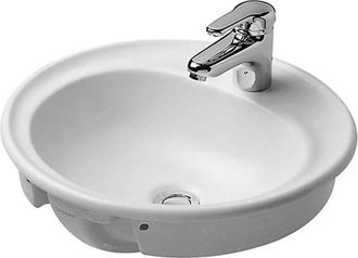 Duravit Manua Lavabo Empotrado Con Rebosadero De Grifer&iacute;a D : 480mm 1 Orificio Para Grifer&iacute;a Blanco - Duravit