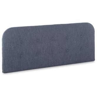 Marckonfort Cabecero Tapizado Santorini 150x60 Cm Color Azul. Acolchado Con Espuma. Botones En Capiton&eacute;. 8 Cm De Grosor. Incluye Herrajes Para Colgar