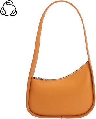 Melie Bianco Womens Willow Recycled Vegan Shoulder Bag In Orange