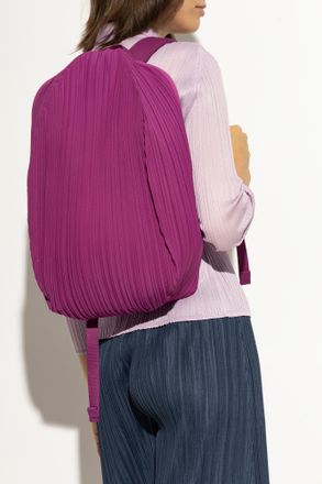 Pleats Please Issey Miyake Pleated Backpack, Womens, Pink