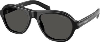 Prada PR D14S Zonnebril - Heren - Accessoires - Zwart - Maat: 54 MM Polyamide