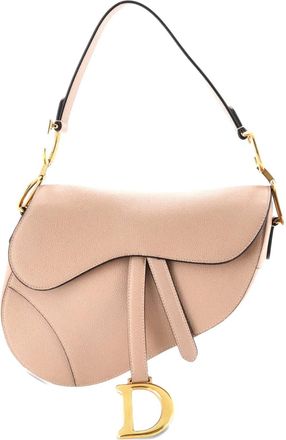 Dior Saddle Handbag Leather Medium shoulder bag - Beige