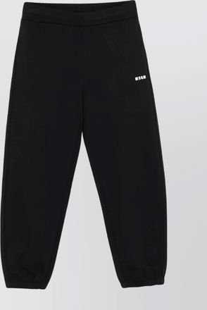Msgm trousers with elastic waistband and cuffs