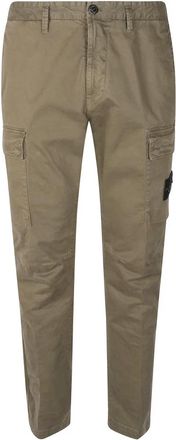 Stone Island Chino Broeken - Heren - Slim Fit Broeken - Groen - W30 - Broeken