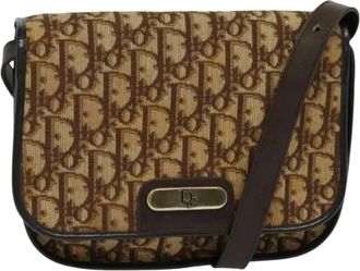 Dior Pre-owned Cross Body Bags, female, Brown, Size: ONE SIZE Pre-owned Vintage Shoulder Bag