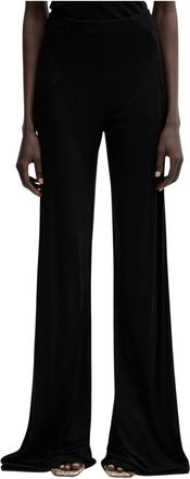 Rick Owens Wide Broeken - Dames - Wijde Broeken - Zwart - L - Broeken