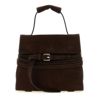 Moschino Tie Me Regular Handbag - female - Moschino - Handbags - Brown - ONE SIZE - Bags
