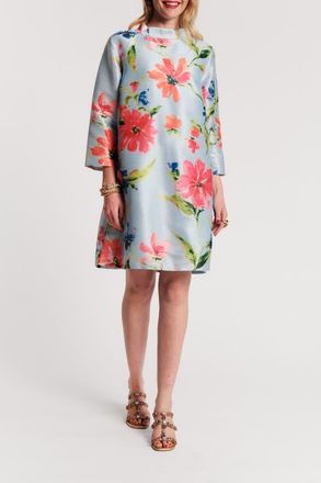 Frances Valentine Diplomat Mini Dress Georgia Print in Light Blue/multi at Nordstrom, Size X-Large