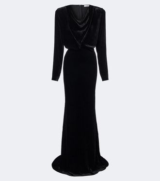 Stella McCartney Draped velvet gown