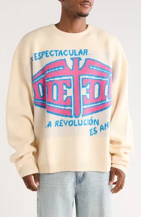 Diet Starts Monday Espectacular Knit Sweater in Cream at Nordstrom Rack, Size Xx-Large