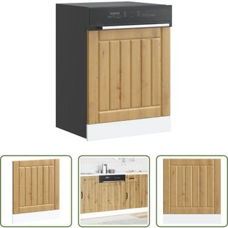 vidaXL vidaXL Truciolato - Pannello Lavastoviglie Rovere Artigianale Legno Multistrato