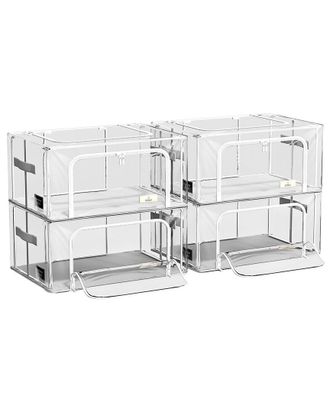 Sorbus Stackable/Foldable Small 4-Pack Storage Bags