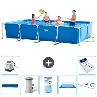 Intex Piscina Con Estructura Rectangular - 450x220x84 Cm - 7-piezas S30268