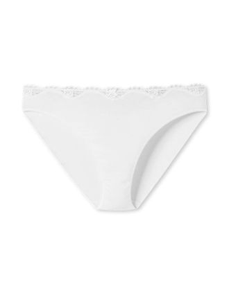 Schiesser Pure Cotton Womens Taise Briefs with Lace