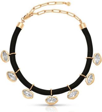Ettika Midnight Luxe Crystal Choker Necklace in Gold at Nordstrom