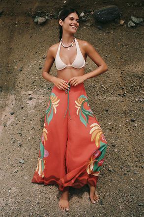 Farm Rio Wide-Leg Drawstring Pants