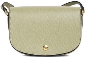 Longchamp &Eacute;pure Leather Crossbody Bag in Almond Green at Nordstrom