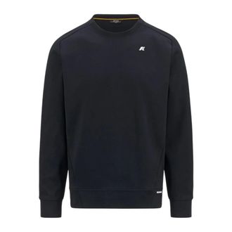 K-Way K-Way, Sweatshirts, male, Blue, Size: M Cotton Blend Hooded Sweatshirt
