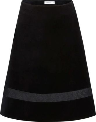 Nina Ricci Mujer, Faldas, Negro, Talla: S