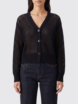 Allude Cardigan traforato in misto lana e cashmere con scollo a V