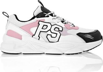Plein Sport Lo-Top Sneakers Unisex in White/rose at Nordstrom, Size 36