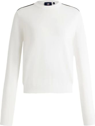 Fusalp Maglione con dettaglio a righe - Bianco