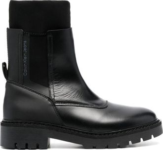 Calvin Klein high-ankle leather Chelsea boots - women - Leather - 41 - Black
