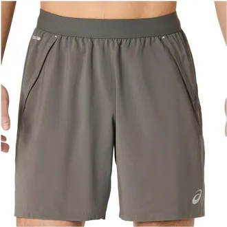 Asics Road 2-n-1 7 Short Laufshorts f&uuml;r Herren | grau