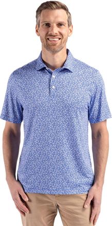 Cutter & Buck Pike Eco Flora Print Recycled Mens Polo