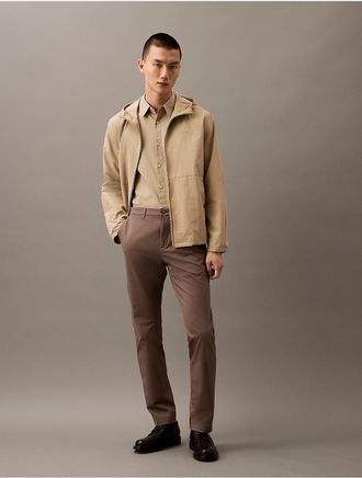 Calvin Klein Mens Cotton Flex Chino - Grey - 29W x 30L