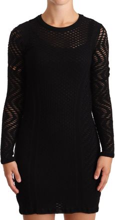 Missoni Bodycon Sheath Black Viscose Long Sleeves Mini Womens Dress (Pre-Owned)