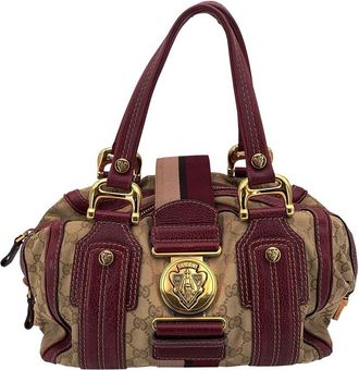 Gucci Beige Cotton Hysteria Handbag (Authentic Pre-Loved)