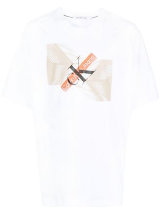 Calvin Klein T-shirt Skyscraper - Bianco