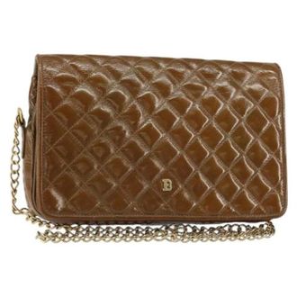 Bally Pre-owned Coated Canvas Schoudertas - Dames - Pre-owned - Bruin - Maat: ONE Size