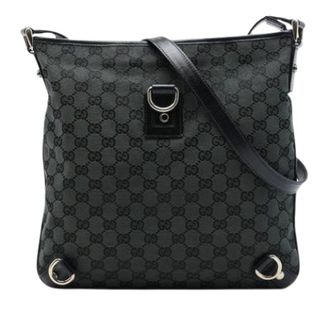 Gucci Pre-owned Canvas Crossbody Bag - Dames - Pre-owned - Groen - Maat: ONE Size Leer
