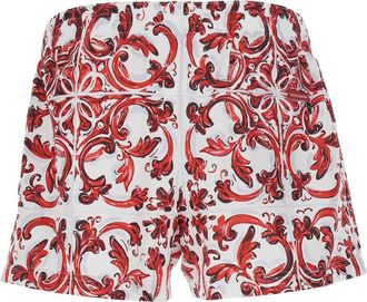 Dolce & Gabbana Mens Swim Shorts Bordeaux Burgundy Beachwear Sea Clothing