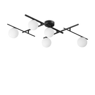 Netlighting Atlas 5 Light Globe Ceiling Light Black